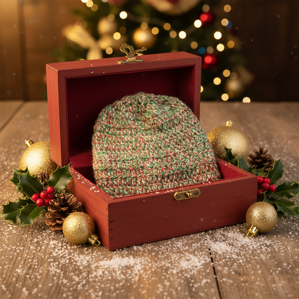 Handgestrickte Alpakahaube