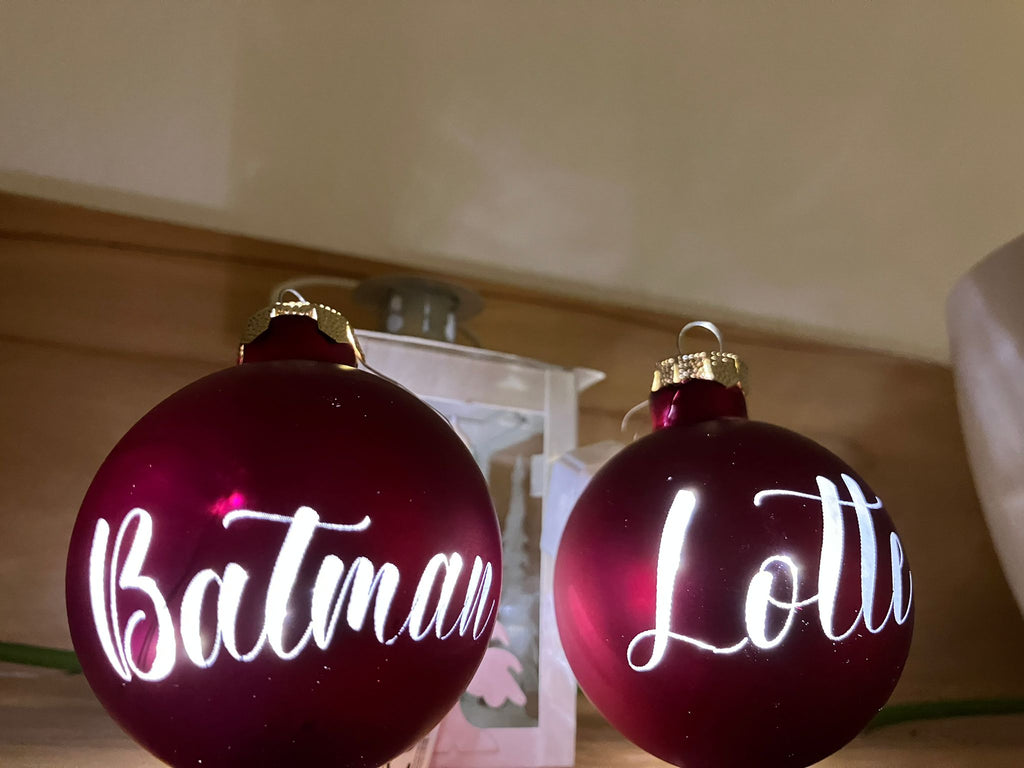 Christbaumkugel personalisiert